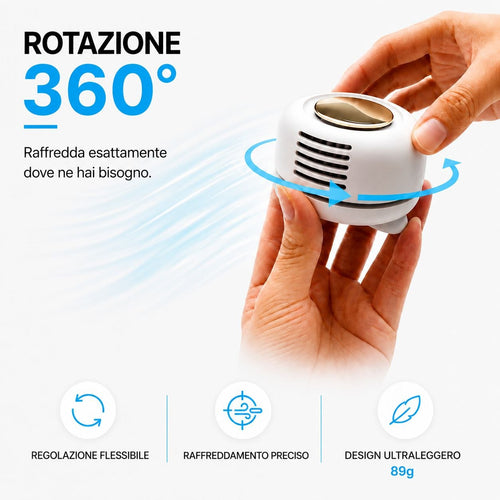 Ventilatore portatile ultraleggero a 360°